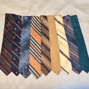 Vintage Men's Tie Bundle of 9